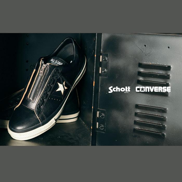 Schott(ショット) X CONVERSE LEATHER SHOES ONE STAR Z[782-6190001