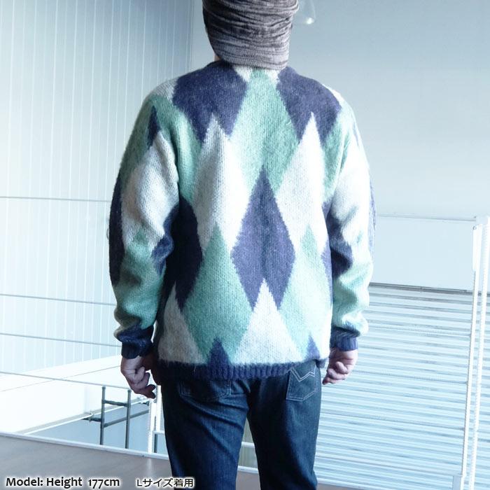 UNIVERD72(ユニバード72) MOHAIR TOUCH CARDIGAN DIAMOND[22135 