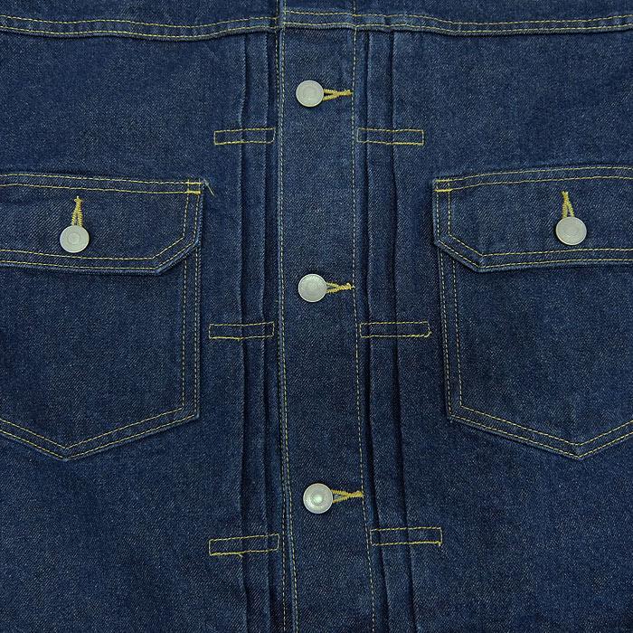 HOUSTON(ヒューストン) DENIM EMBROIDERY TRACKER JACKET【51566