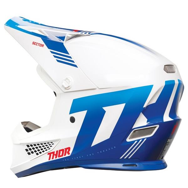 XLサイズ ヘルメット THOR 24 SECTOR2 CRAVE ホワイト/ブルー 日本専用 