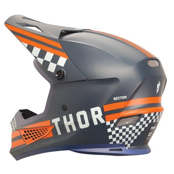 XLサイズ ヘルメット THOR24 SECTOR2 COMBAT ミッドナイト/オレンジ