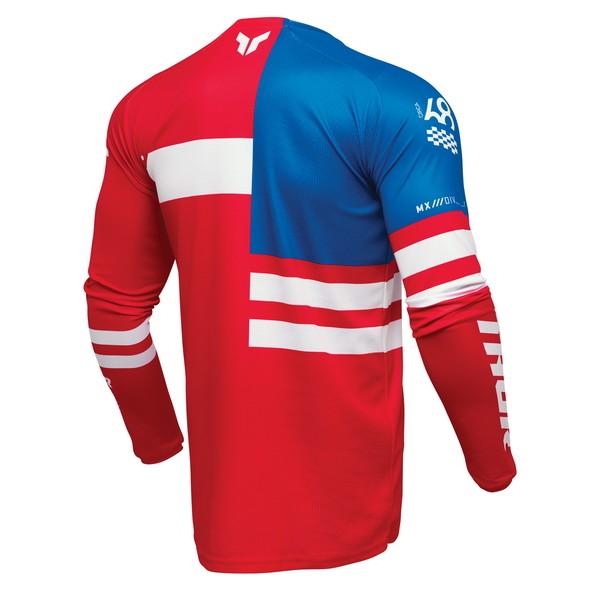 Mサイズ MXジャージ THOR LAUNCH PATRIOT レッド/ホワイト/ブルー 正規