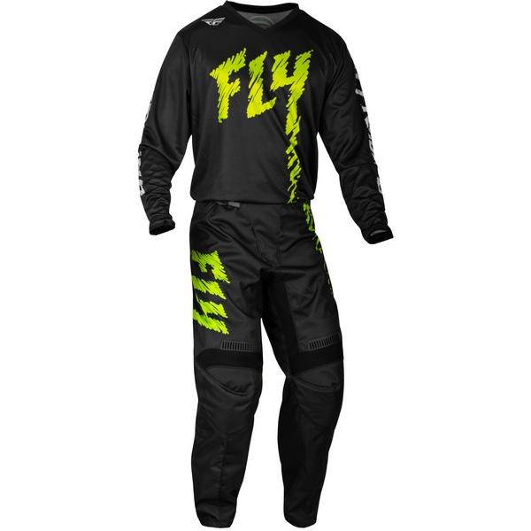 キッズ用 L/26インチ MXウェア 上下セット FLY 24 F-16 ブラック