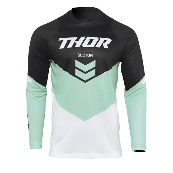 子供用 Lサイズ MXジャージ THOR 22 SECTOR CHEV ブラック/ミント
