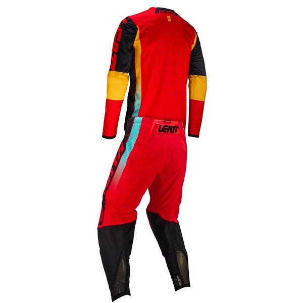 LEATT モトクロスウェア 上下セットＸＬサイズ XL/36インチ MXウエア 上下セット LEATT 24 4.5 レッド ジャージ