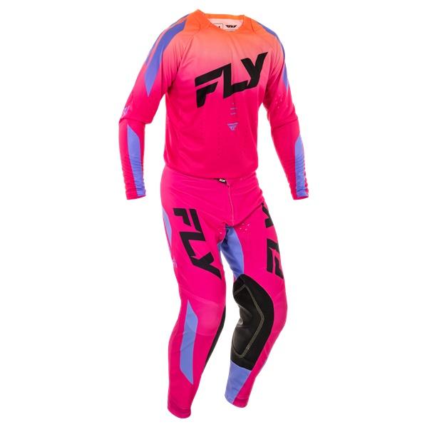 XL/34インチ MXウエア上下セット FLY EVOLUTION DST ピンク/ラベンダー