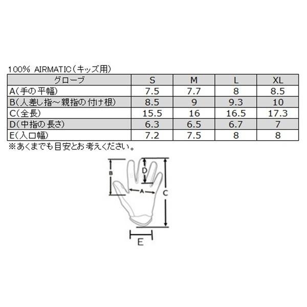 キッズ用 Sサイズ MXグローブ 100% 21fa AIRMATIC フローイエロー/ブラック 子供用 モトクロス 正規輸入品 WESTWOODMX｜westwoodmx｜02