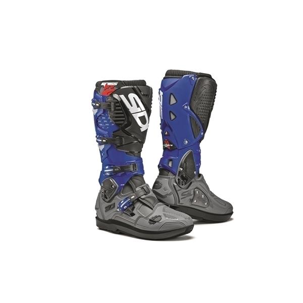 10/44(27.5〜28.0cm) ブーツ SIDI CROSSFIRE3 SRS（交換式ソール) グレー/ブルー/ブラック クロスファイア３ 正規輸入品 WESTWOODMX