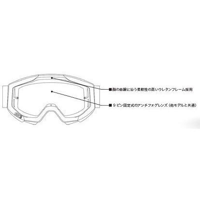 MXゴーグル 100% ゴーグル STRATA2 オレンジ（OR） モトクロス 正規