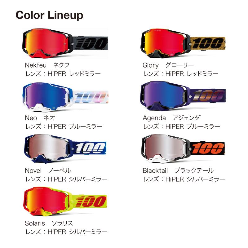 MXゴーグル 100% 22fa ARMEGA Krisp モトクロス 正規輸入品 WESTWOODMX