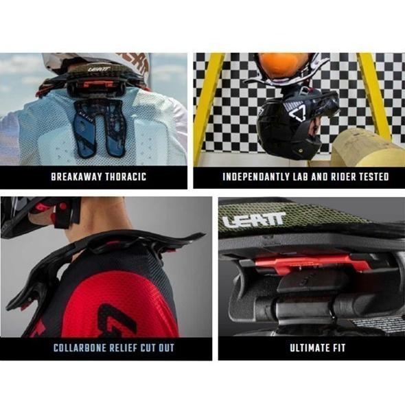 LEATT/22 5.5 ネックブレース ホワイト/ブラック S/M 楽天市場】サポーター LEATT 22 (リアット) 5.5 ネックブレース