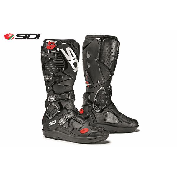 MXブーツ SIDI CROSSFIRE3 SRS BK 9.5/43 (27cm) 交換式ソールモデル モトクロス レース 正規輸入品