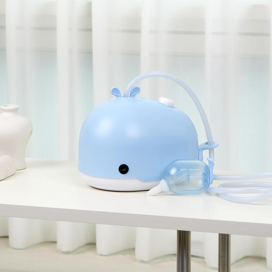 鼻水吸引器 電動 鼻吸い器 コードレス 充電式 4段階強力吸引 授乳ライト メロディー ホワイトノイズ 4種類ノズル お手入れ簡単 鼻水 鼻づまり 赤ちゃん 0歳 大人の画像
