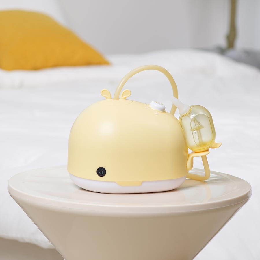 鼻水吸引器 電動 鼻吸い器 コードレス 充電式 4段階強力吸引 授乳ライト メロディー ホワイトノイズ 4種類ノズル お手入れ簡単 鼻水 鼻づまり 赤ちゃん 0歳 大人の画像