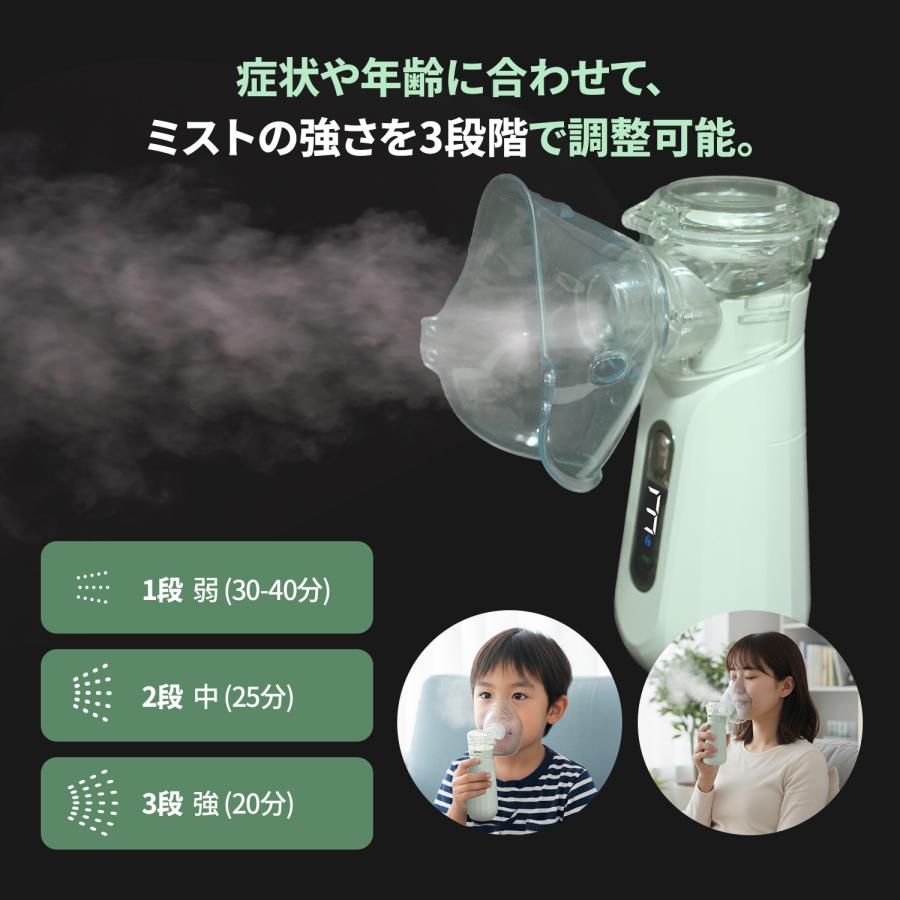 HuBDIC ネブライザー 吸入器 交換用カップ2個付き 傾けても使える