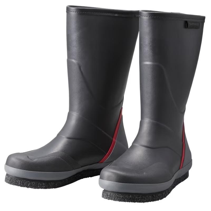 シマノ フィッシングブーツ FB-022W スタンダードライトブーツ カットラバーピンフェルト  M  ブラック シマノ スタンダードライトブーツ カットラバーピンフェルト FB-022W