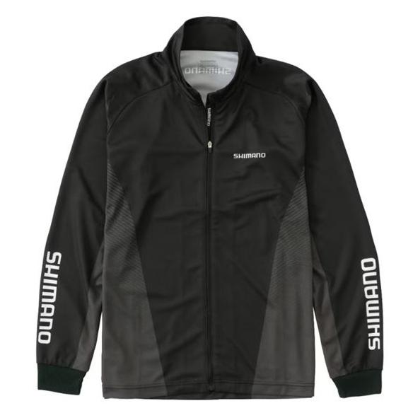 新品　シマノ　SH-006V プリント フルジップ シャツ S ブラック 楽天市場】シマノ SH-006V プリント フルジップ シャツ S