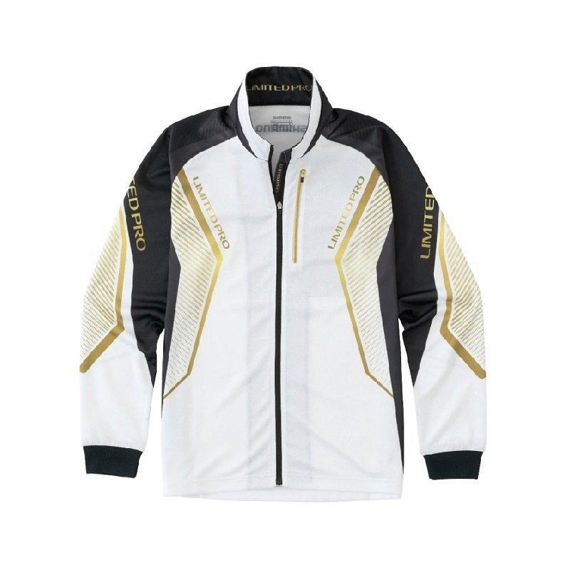 シマノ リミテッドプロ フルジップ シャツ SH-107V ホワイト サイズM