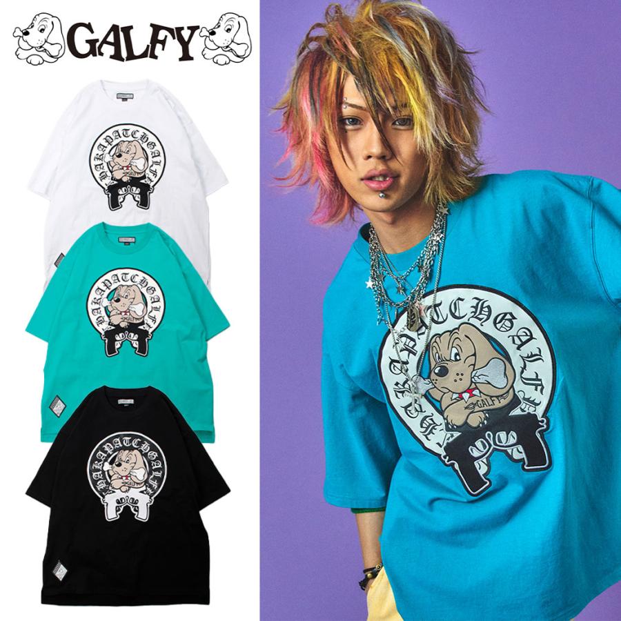 <<最終値下げ>>【GALFY/ガルフィー】チャカパッチTシャツ2 GALFY (ガルフィー) チャカパッチT シャツ2 - Black / ロック