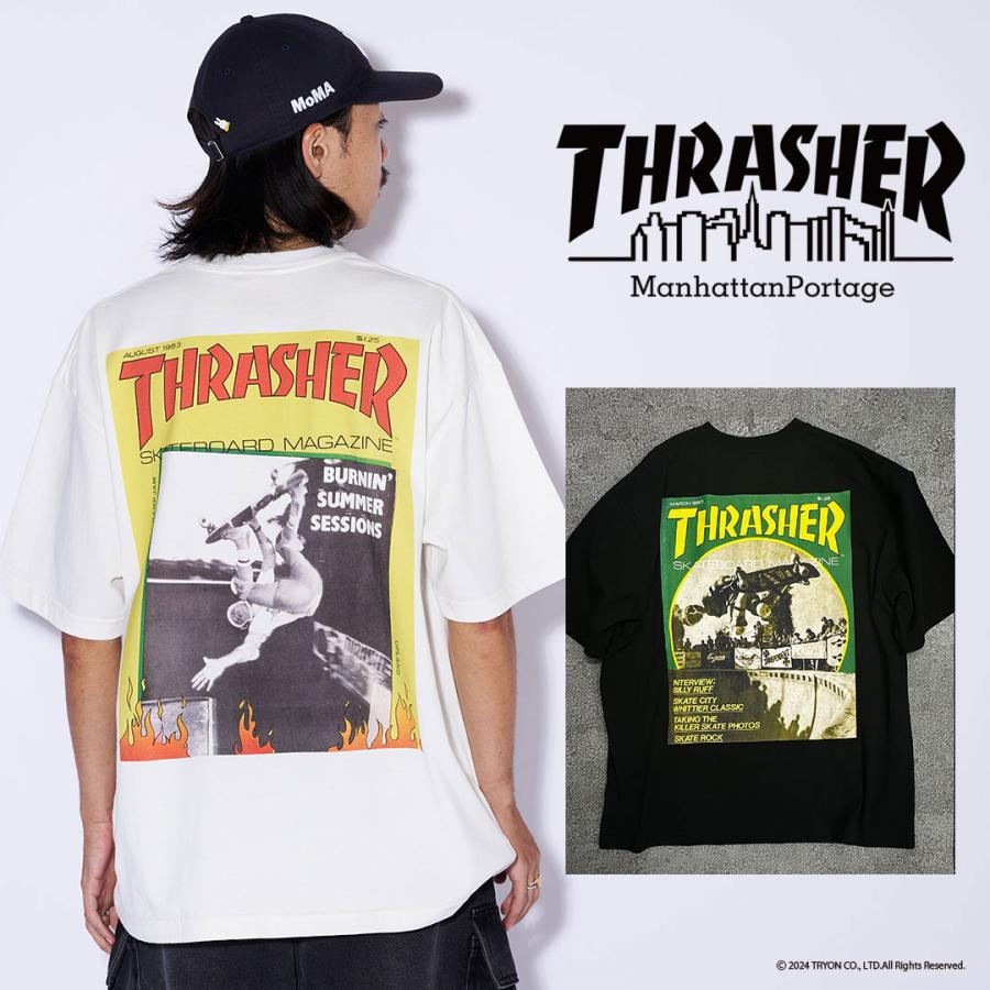 松　 スラッシャー　ヴィンテージ ポスター　大型 THRASHER × Manhattan Portage スラッシャー マンハッタン