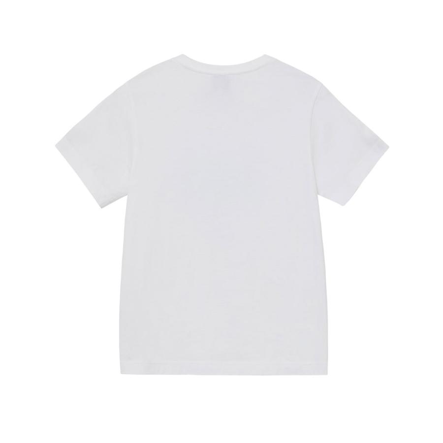 Tシャツ・カットソー Marithe W HEART LETTERING LOGO CAP SLEEVE TEE white W HEART LETTERING LOGO CAP SLEEVE TEE white - MARITHE