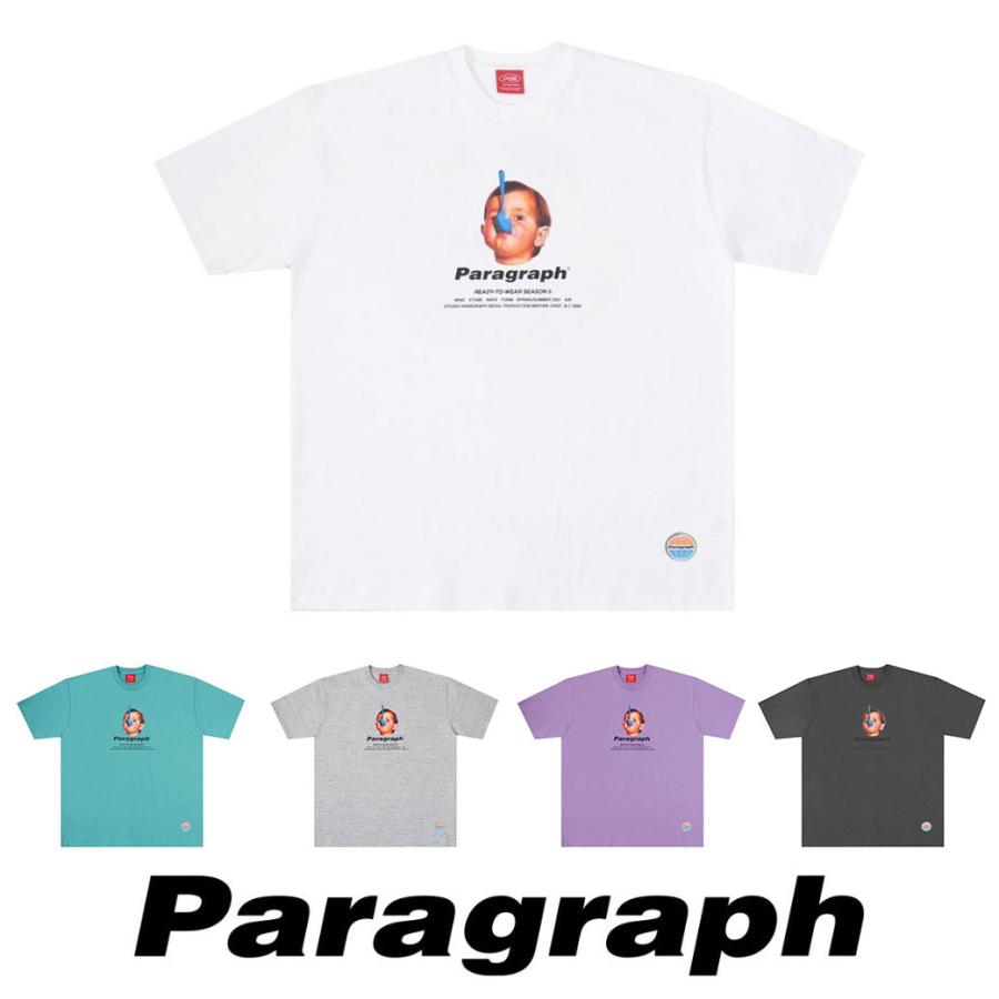 【paragraph】★韓国★ Spoon baby short T-shirt paragraph】☆韓国☆ Spoon baby short T-shirt (Paragraph/T