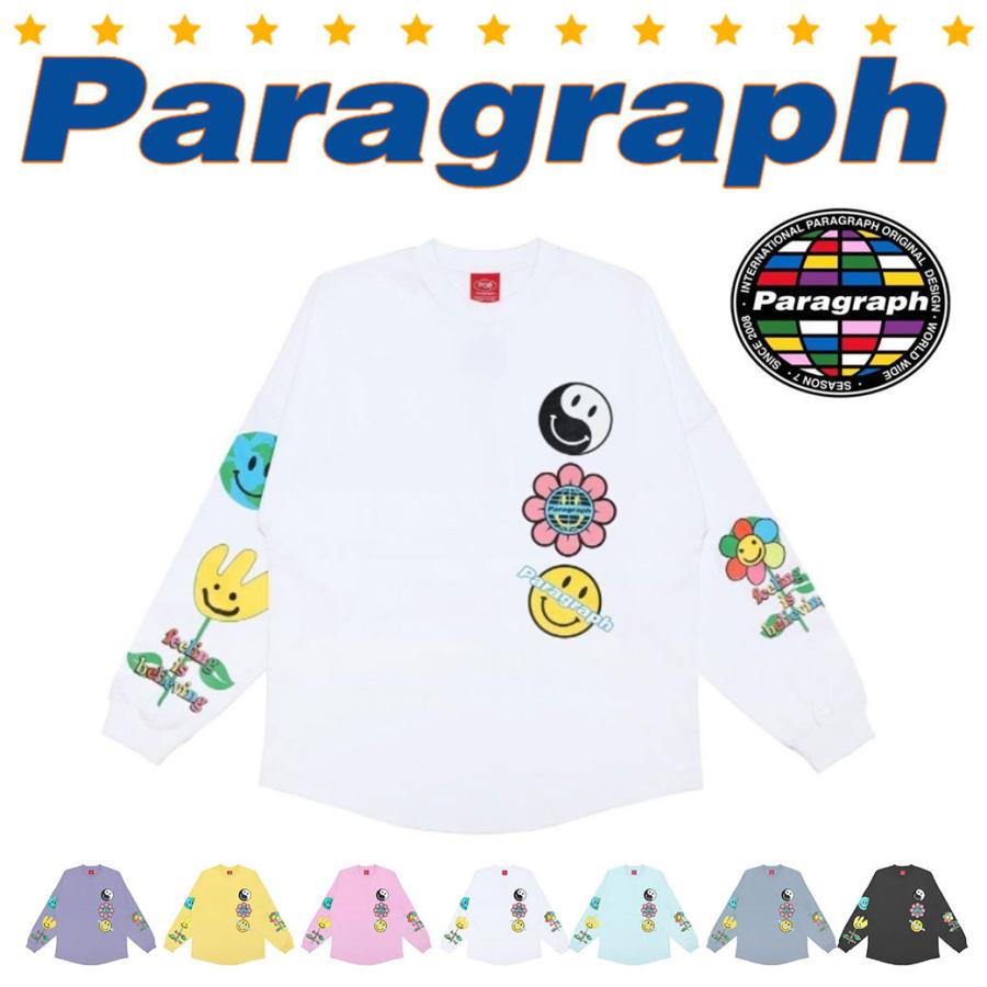 Paragraph パラグラフ 長袖 Tシャツ Flower smile Long sleeve t-shirt (PARAGRAPH-NO09a)キャンセル不可｜wflags
