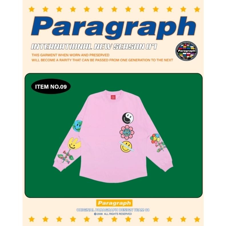 Paragraph パラグラフ 長袖 Tシャツ Flower smile Long sleeve t-shirt (PARAGRAPH-NO09a)キャンセル不可｜wflags｜05