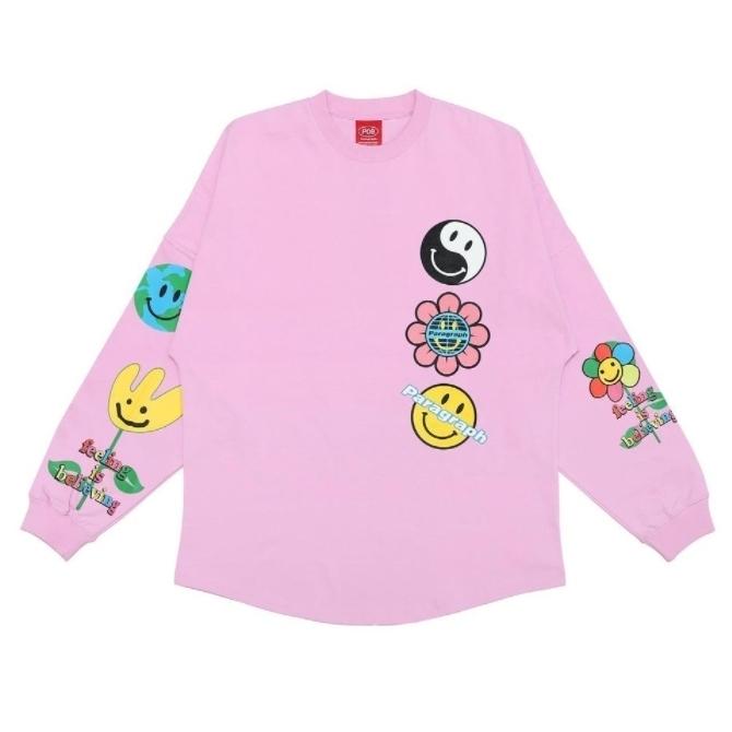 Paragraph パラグラフ 長袖 Tシャツ Flower smile Long sleeve t-shirt (PARAGRAPH-NO09a)キャンセル不可｜wflags｜07