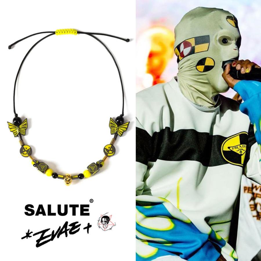 SALUTE サルーテ ネックレス EVAE MOB/エヴァーモブ EVAE×ICE MOB Necklace スマイリー ストリート (SA-08) キャンセル不可