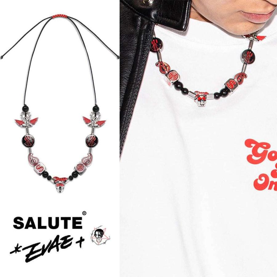 SALUTE サルーテ ネックレス EVAE MOB/エヴァーモブ EVAE Ice Mob Smiley Angel Necklace