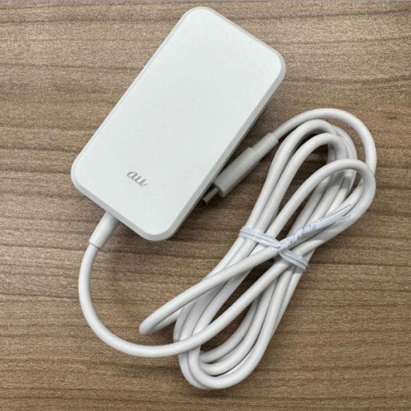 スマホ充電器 au純正 TYPE-C ACアダプター 0602PQA タイプC : 中古
