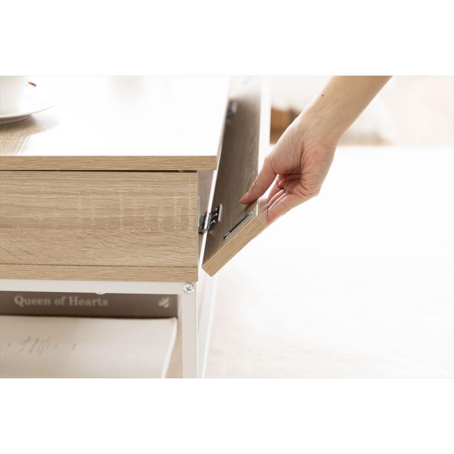 幅80cm】Fika 昇降式センターテーブル パソコンデスク PCデスク ロー