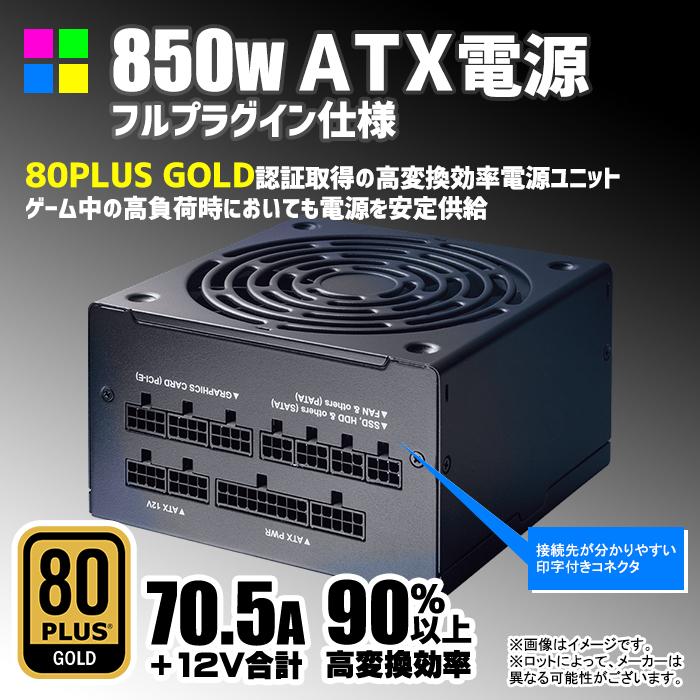 PASOUL ゲーミングPC デスクトップ 海景房 GMQ360 ブラック GeForce 