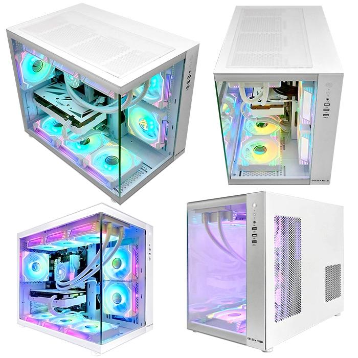 PASOUL ゲーミングPC デスクトップ 海景房 GMQ360 ホワイト