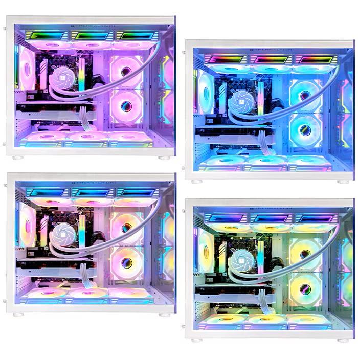 PASOUL ゲーミングPC デスクトップパソコン 海景房 GMQ360 ホワイト