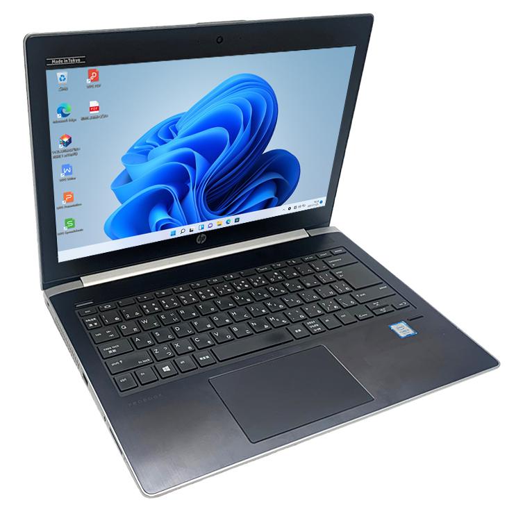 HP PROBOOK 430G5 中古 ノートパソコン Office Win10 or Win11 第7世代 [Core i5 7200U  メモリ8GB SSD512GB 無線 カメラ 13.3型] ：良品