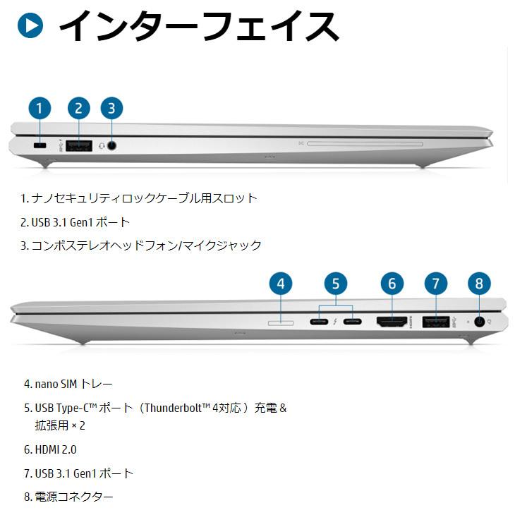 HP EliteBook 850 G8 363T7PP#ABJ  Win10Pro Windows11対応 第11世代 [Core i5 1145G7 16GB 256GB  無線 カメラ テンキー Type-C　15.6型] :新品｜whatfun｜08