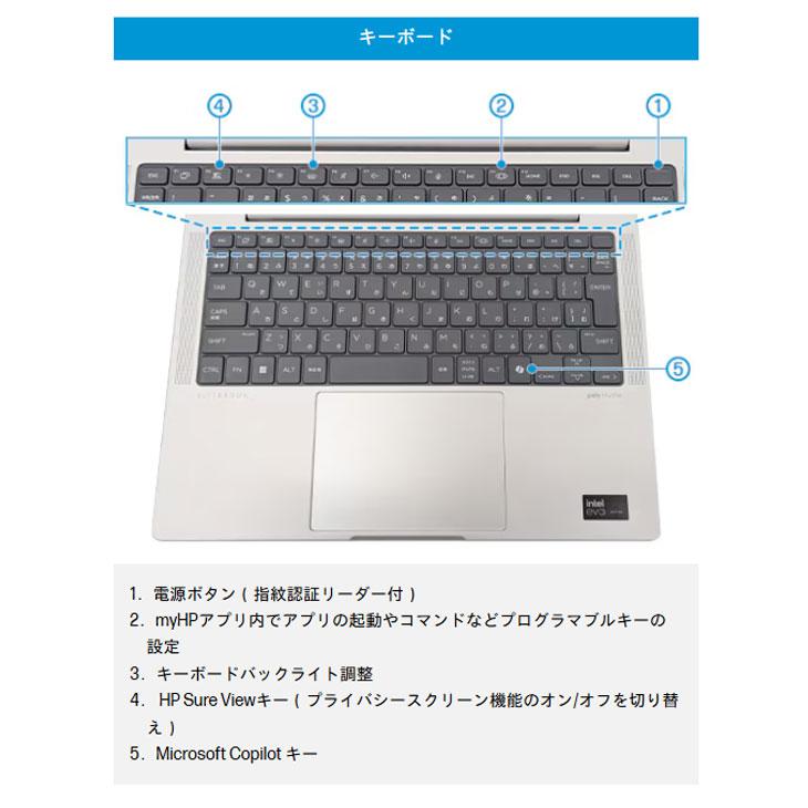 【新品】HP EliteBook 1040 G11 A79HRPT#ABJ Win11Pro [Core Ultra 5-125H メモリ16GB SSD256GB 無線 カメラ Type-C 14型 ]:新品の画像