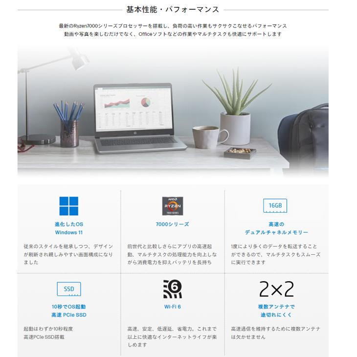 日本HP 【新品】HP 245 G10 AH0W0PA#ABJ Windows11 ノートパソコン