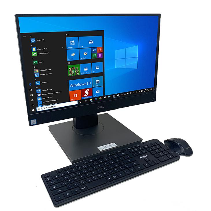 【液晶綺麗】一体型 21.5 i5-9500 16G Optiplex5270 DELL 一体型 OptiPlex 5270 AIO 中古 デスクトップパソコン