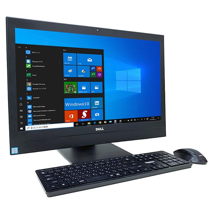 中古一体型パソコン Windows11+office 23型 DELL OPTIPLEX 7450 AIO Core i5-7500 爆速SSD512GB メモリー8GB DVDマルチ 無線 WEBカメラ DELL（デル） 一体型 OptiPlex 7450 AIO 中古 デスクトップパソコン