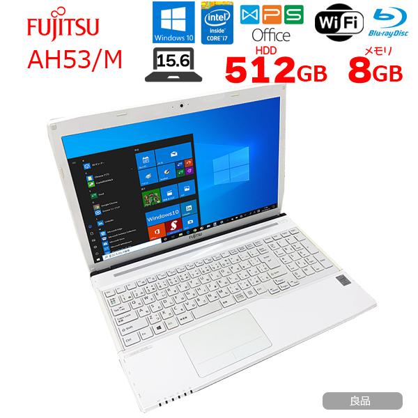 富士通 LIFEBOOK AH52/M 中古 ノート Office Win10 第4世代 [Core i7 4702MQ 8GB SSD512GB DVDマルチ 無線 テンキー カメラ 15.6型 ホワイト ] ：良品｜whatfun｜02