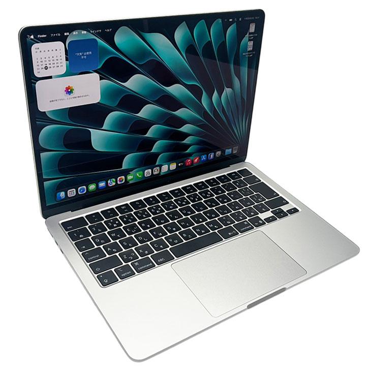 【中古パソコン】Apple MacBook Air 13.6inch MC654J/A A3240 2025 TouchID [Apple M4 10コア メモリ24GB SSD512GB 無線 BT カメラ 13.6型 Silver 純箱 ] ：美品の画像