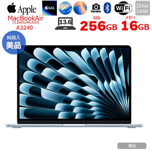 美品 Apple MacBookAir M4 256GB メモリ16G 保証付き 4549995542486.jpg