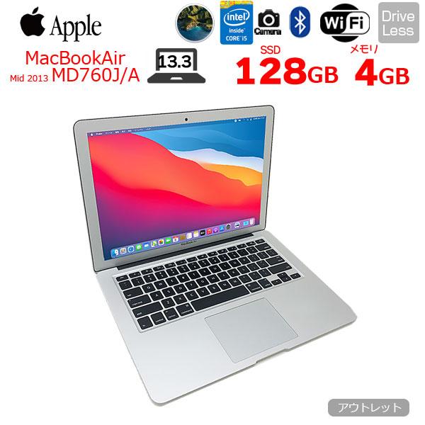 MacBook本体 MacBookAir MD760J/A MacBook Air Apple Air_13.3inch MD760J/A A1466 Mid 2013 [core i5