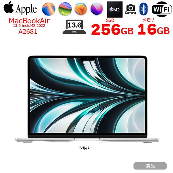 MacBook Air 【中古パソコン】Apple 13.6inch MLXY3J/A A2681 2022 