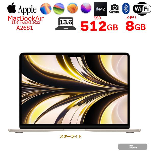 Apple MacBook Air 13.6inch MLY23J/A A2681 2022 選べるOS TouchID