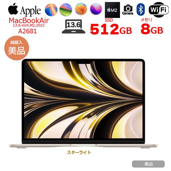 MacBook Air Apple 13.6inch MLY23J/A A2681 2022 選べるOS MacBook Air Apple 13.6inch MLY23J/A A2681 2022 選べるOS