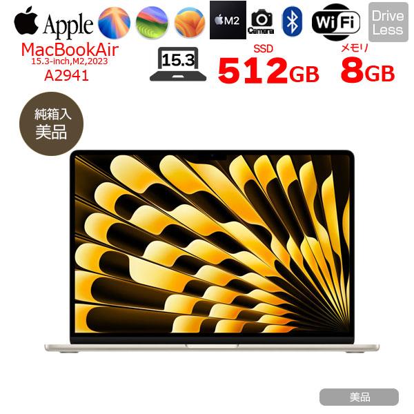 MacBook Air Apple 15.3inch MQKV3J/A A2941 2023 選べるOS TouchID